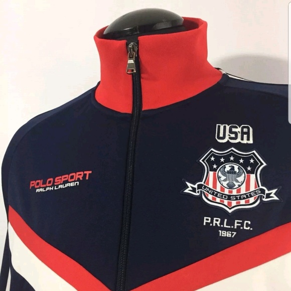 mens polo track jacket